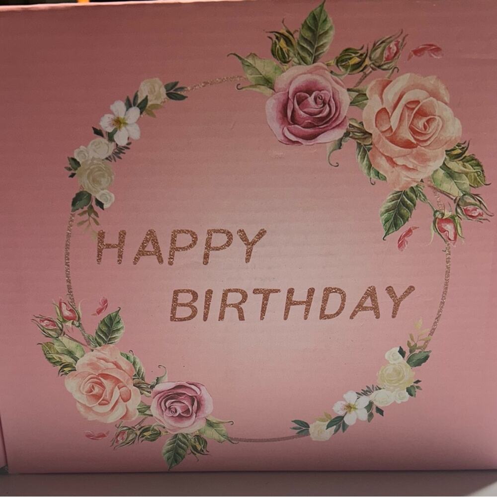 Floral Pink Happy Birthday Gift Set